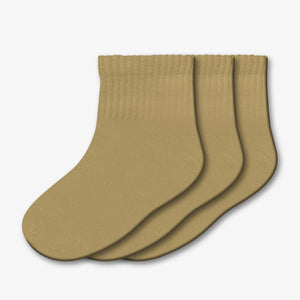 school basics socks - style 614 - khaki pack