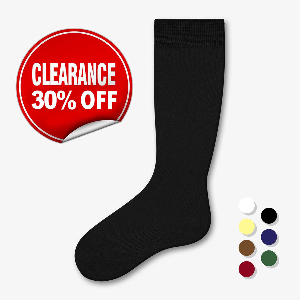 CLEARANCE - Flat Knit Nylon Knee High Socks – Style: 200