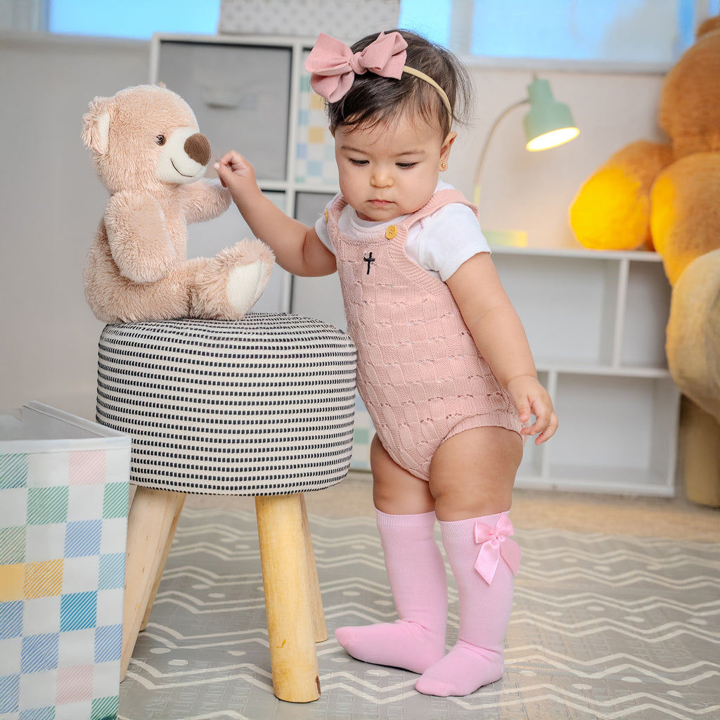 Baby Bow Knee High Socks - Style: 210M