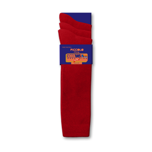 Flat Knit Cotton Knee High Socks - 3 Pair Pack - Style: 4002FM