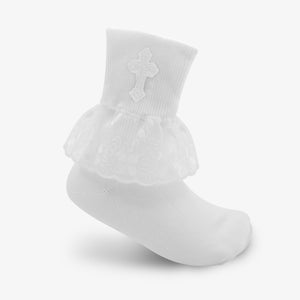 Girls Christening Socks - Style: 4036