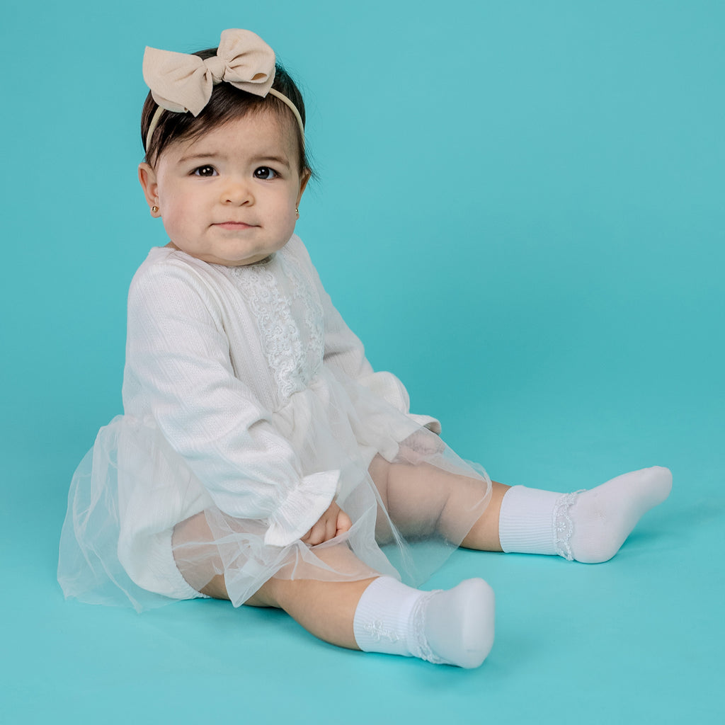 Girls Christening Socks - Style: 4036