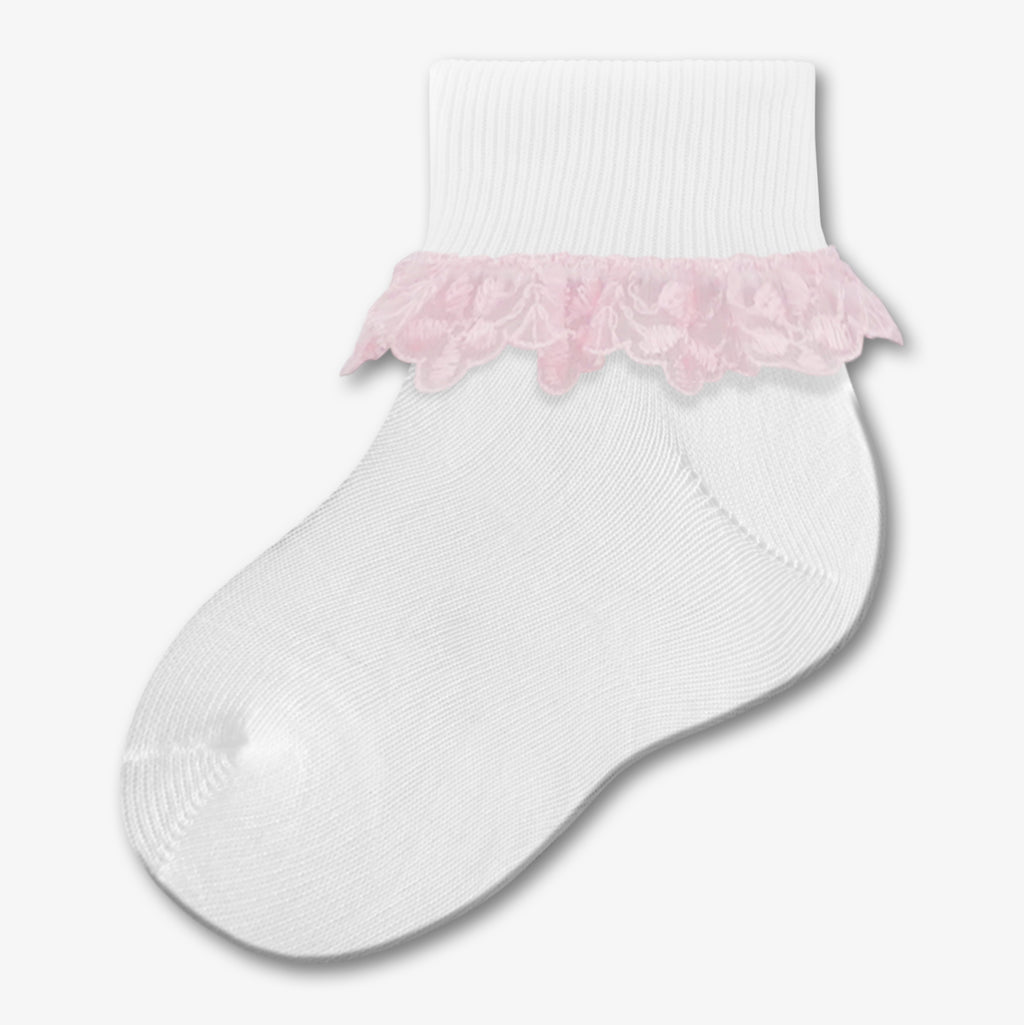 Newborn Lace Trim Anklet - Style: 4037