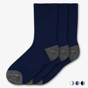 NEW 3 Pair Athletic Crew Socks - Style: 612