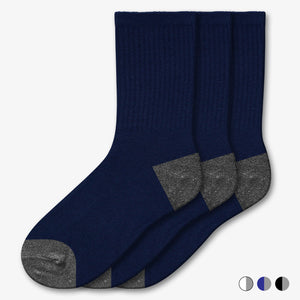NEW 3 Pair Athletic Crew Socks - Style: 612