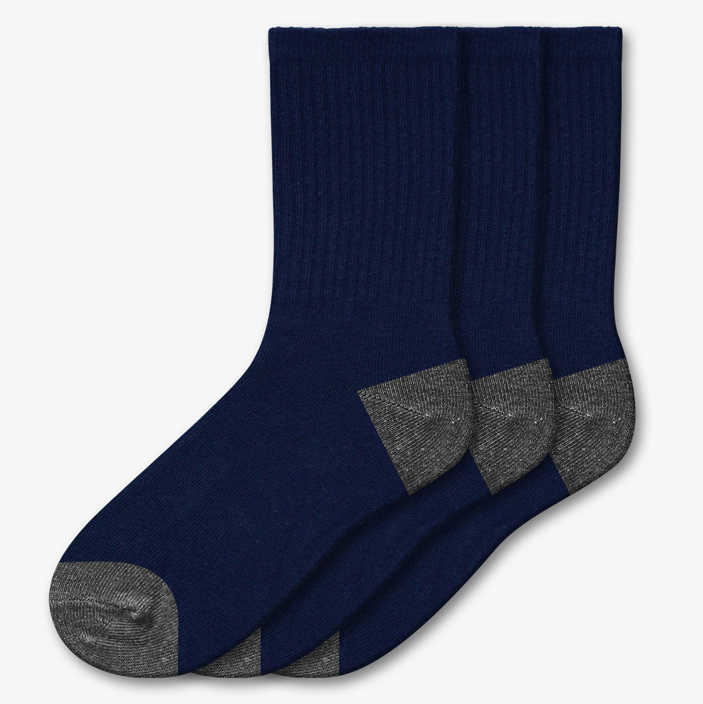 NEW 3 Pair Athletic Crew Socks - Style: 612