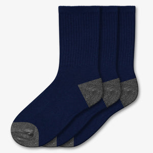 NEW 3 Pair Athletic Crew Socks - Style: 612