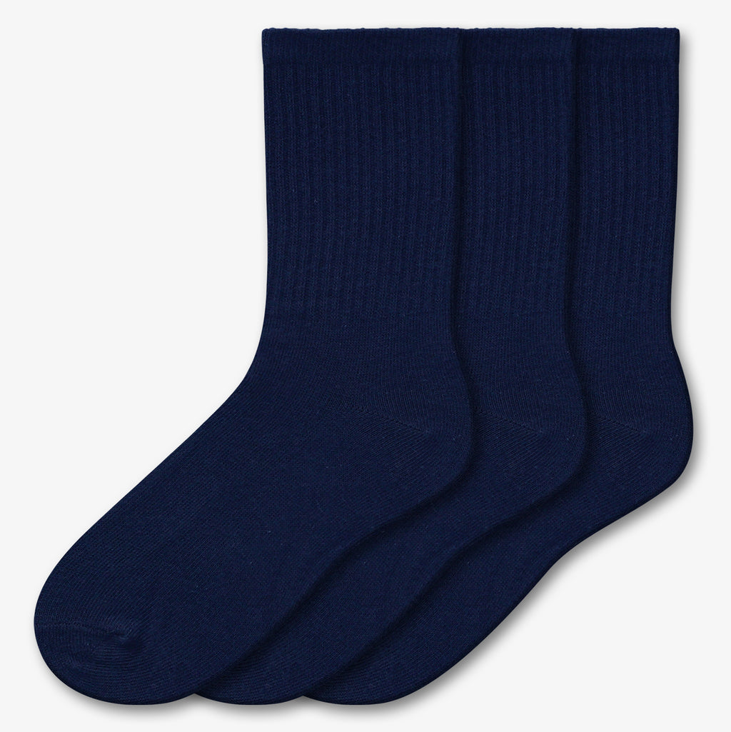 NEW 3 Pair Athletic Crew Socks - Style: 612