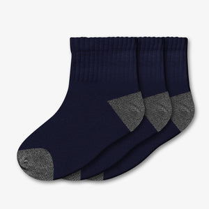 school basics socks - style 614 - navy pack