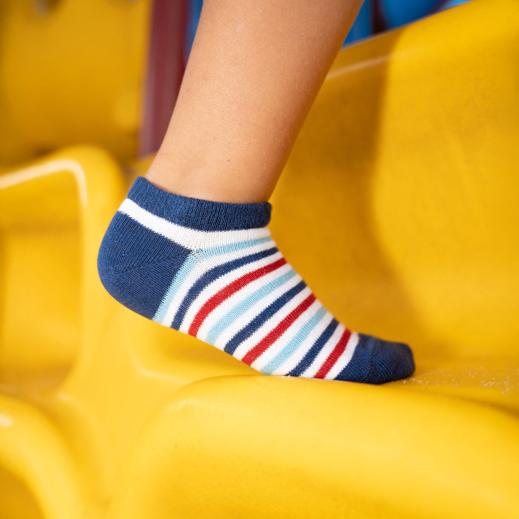 3 Pair Low Cut Socks - Assorted - Style: 617