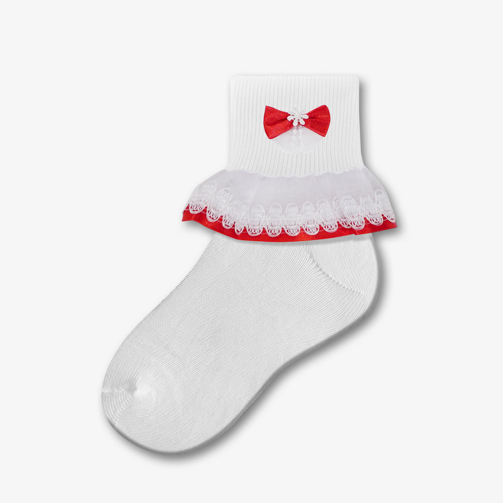 Lace - Style: 9033 - White/Red