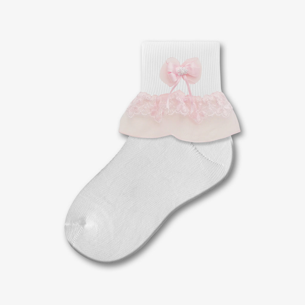 Lace - Style: 9047 - White/Pink 